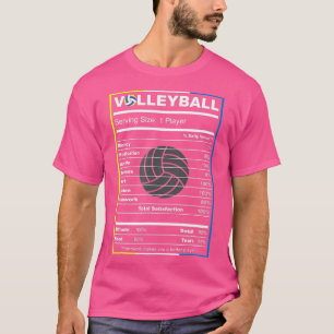 Camiseta Jugador de voleibolHechos divertidos de nutrición 