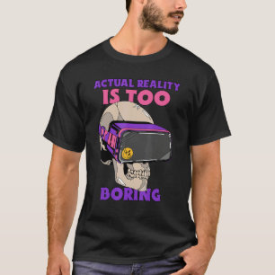 Camiseta Jugador de Vr La realidad virtual La realidad real