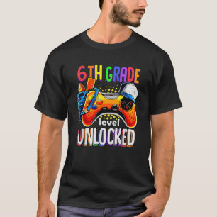 Camiseta Jugador De Vuelta A La Escuela Gamepad Sexto Grado
