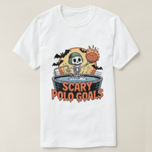 Camiseta Jugador de Waterpolo Esqueleto Espeluznante Hallow