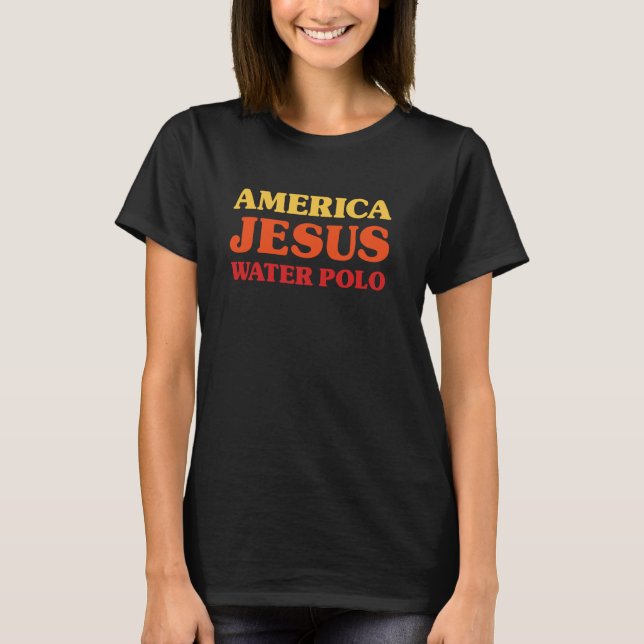 Camiseta Jugador de Waterpolo Me encanta el Waterpolo Améri (Anverso)