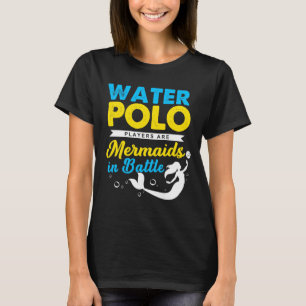 Camiseta Jugador de waterpolo sirena combate equipo de depo