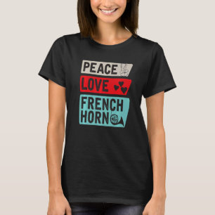 Camiseta Jugador del Cuerno Francés de Peace Love