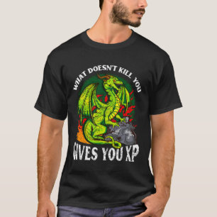 Camiseta Jugador del Dragón del Juego del Ordenador Xp Cita