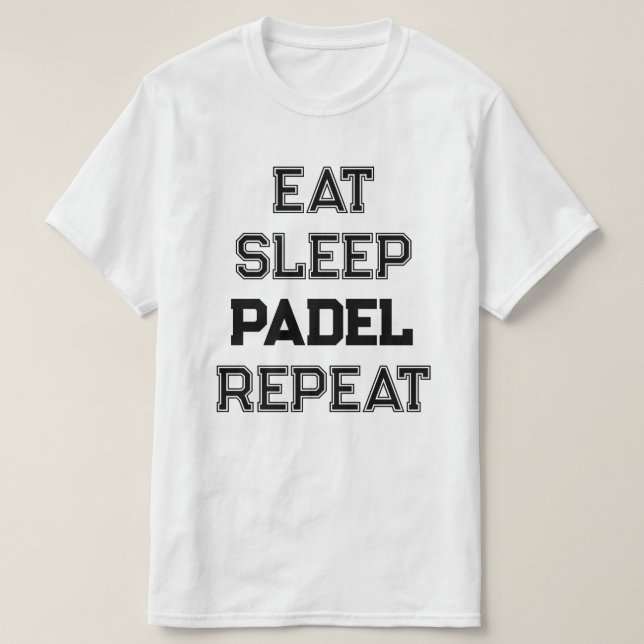 Camiseta jugador del equipo de repetición de padel de sueño (Diseño del anverso)