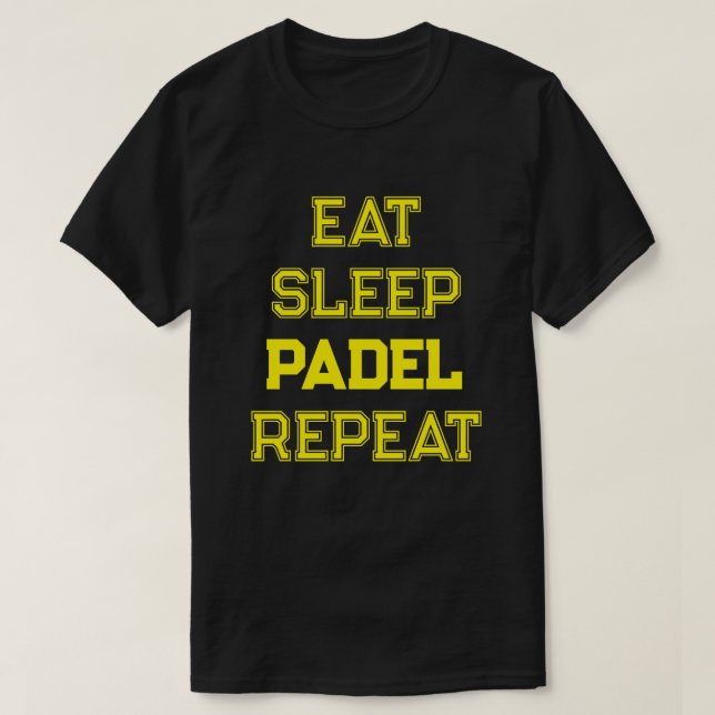 Camiseta jugador del equipo de repetición de padel de sueño (Diseño del anverso)