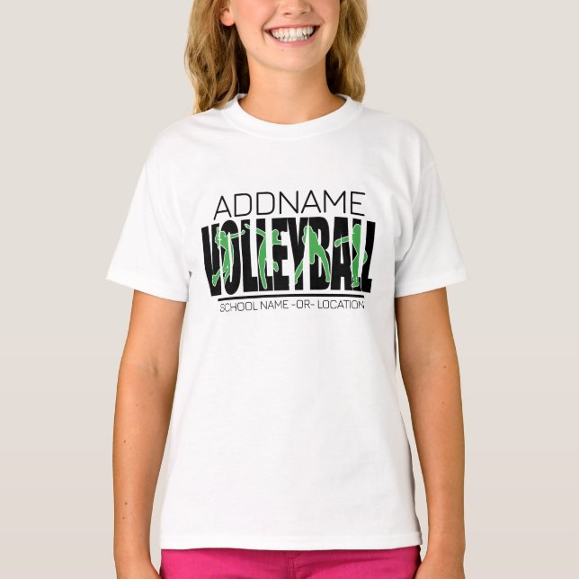 Camiseta Jugador del Equipo de Voleibol AGREGAR NOMBRE Atle (Anverso)