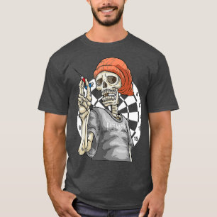 Camiseta Jugador del esqueleto de los dardos - equipo campe