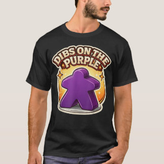 Camiseta Jugador Del Juego De Mesa Meeple Morado