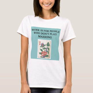 Camiseta jugador del juego del mahjong