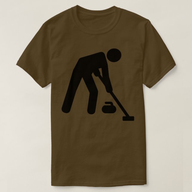 Camiseta Jugador deportivo de Curling (Diseño del anverso)