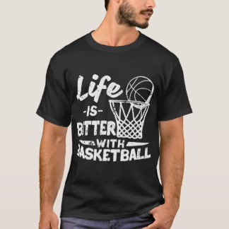 Camiseta Jugador Deportivo La Vida Del Baloncesto Es Mejor 