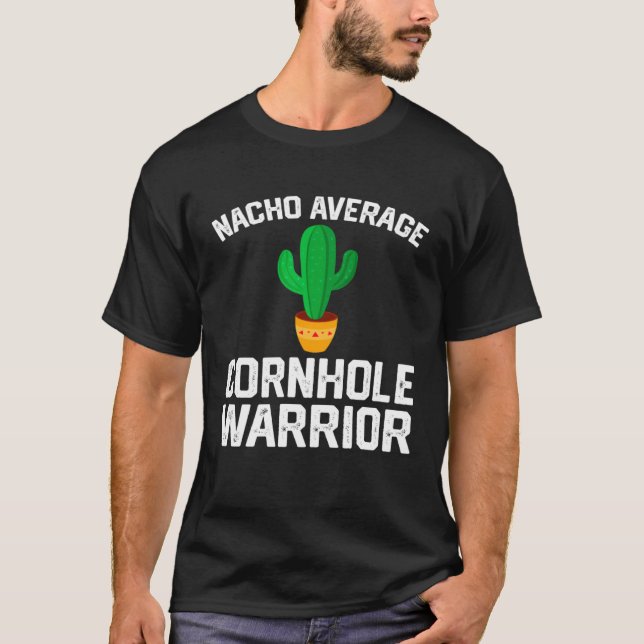 Camiseta Jugador divertidísimo de Cornhole Nacho Promedio d (Anverso)
