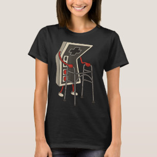 Camiseta Jugador Divertido Antiguo Juegos Retro 80s 90s Vid