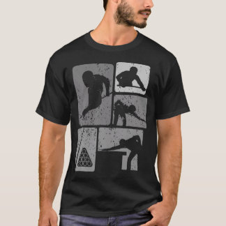 Camiseta Jugador Divertido de Billar Snooker Bola Ocho Pisc