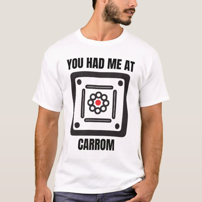 Camiseta Jugador divertido de carrom (Anverso)