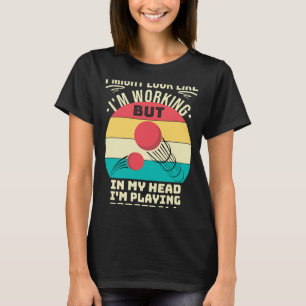 Camiseta Jugador Divertido de Dodgeball En Mi Cabeza Estoy