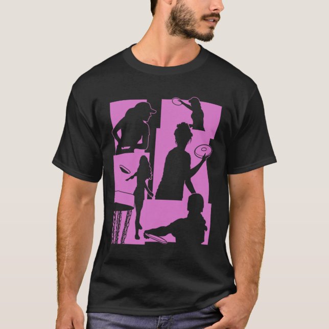 Camiseta Jugador Divertido de Golf con Disco Fresco Disco V (Anverso)