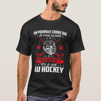 Camiseta Jugador divertido de hockey sobre hielo Hockey sob