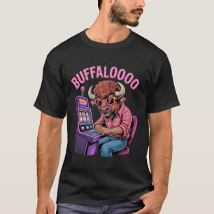 Camiseta Jugador Divertido de Máquina Tragaperras de Bisont