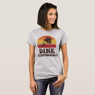 Camiseta Jugador Divertido de Paleta de Pickleball Dink