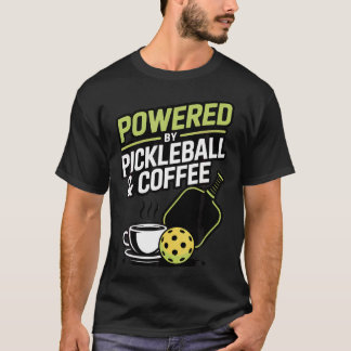 Camiseta Jugador Divertido de Pickleball Amante del Café