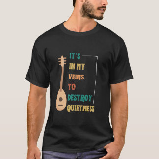 Camiseta Jugador Divertido De Saz En Mis Venas Para Destrui