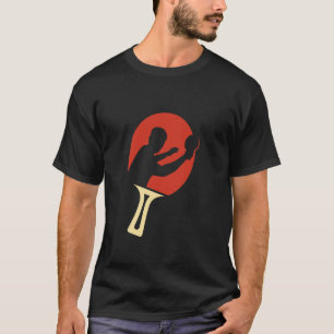 Camiseta Jugador Divertido de Tenis de Mesa para Hombres Mu