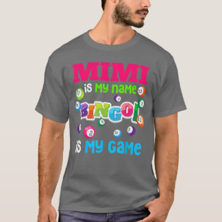 Camiseta Jugador Divertido Mimi Es mi Nombre Bingo Es Mi Ju