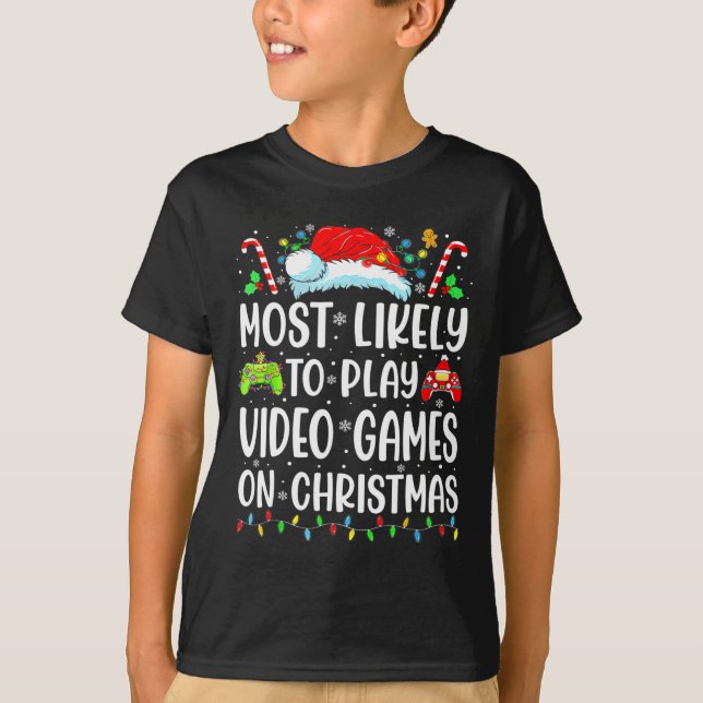Camiseta Jugador Divertido Muy Probable Para Jugar Videojue (Anverso)
