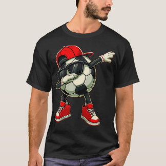 Camiseta Jugador Divertido Tocando la Pelota de Fútbol