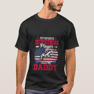 Camiseta Jugador ecuestre de bandera de los Estados Unidos