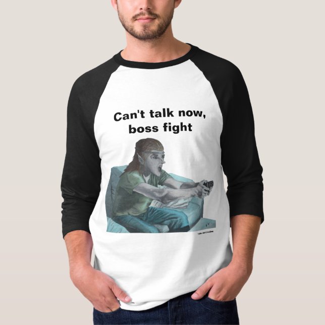 Camiseta Jugador Elf de Video Jugando Juego Fantasía Camise (Anverso)