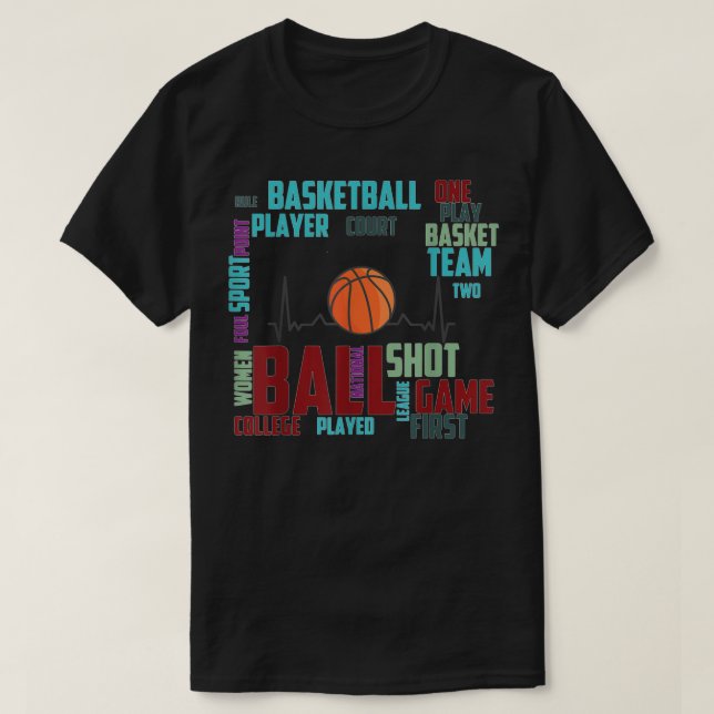 Camiseta Jugador entrenador de equipo de baloncesto negro c (Diseño del anverso)