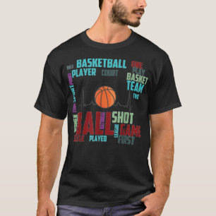 Camiseta Jugador entrenador de equipo de baloncesto negro c