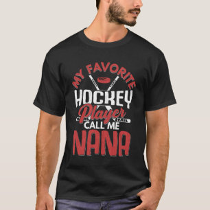 Camiseta Jugador favorito de hockey sobre hielo me llama de