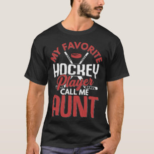 Camiseta Jugador favorito de hockey sobre hielo me llama tí