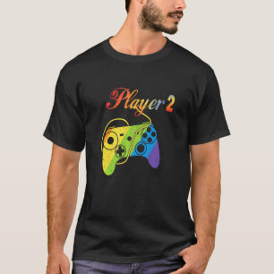 Camiseta Jugador Gaming Love Lgbtq Orgullo Pareja Lesbiana