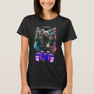 Camiseta Jugador Gaming Ragdoll Cat Video Video Hombres
