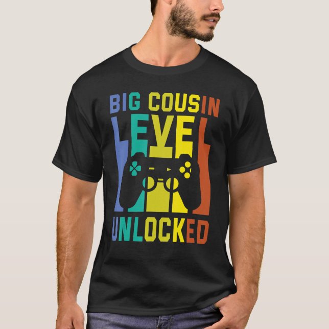 Camiseta Jugador Gran Primo Nivel Desbloqueado Feliz Para M (Anverso)