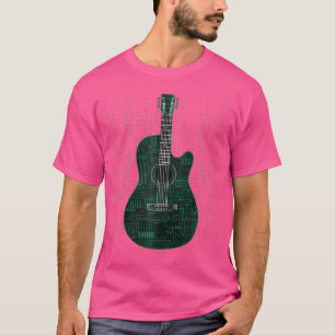 Camiseta Jugador Guitariano de Estilo Matriz de Guitarra Ac