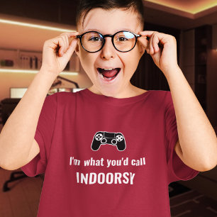 Camiseta Jugador Indoorsy Sarcástico Regalo para Adolesce