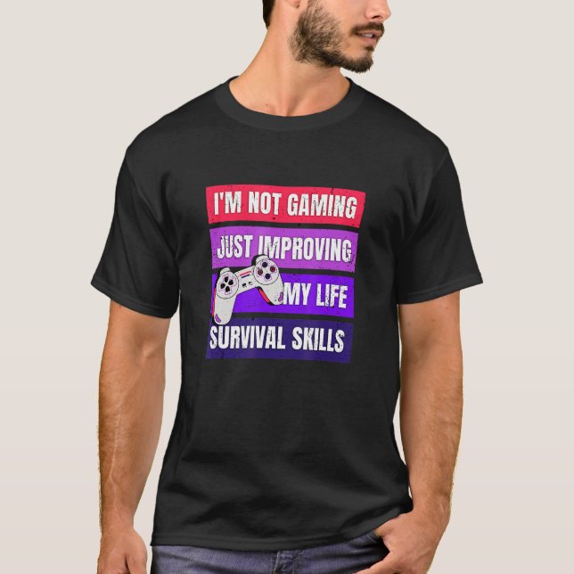 Camiseta Jugador Iu2019m No Jugar Sólo Mejorar Mi Vida Qu (Anverso)