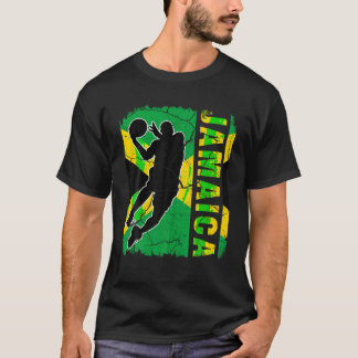 Camiseta Jugador jamaiquino de baloncesto con bandera jamai