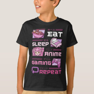 Camiseta Jugador Juegos De Video Divertidos Comer Dormir An