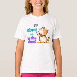 Camiseta Jugador Kawaii Cat Meow Cita