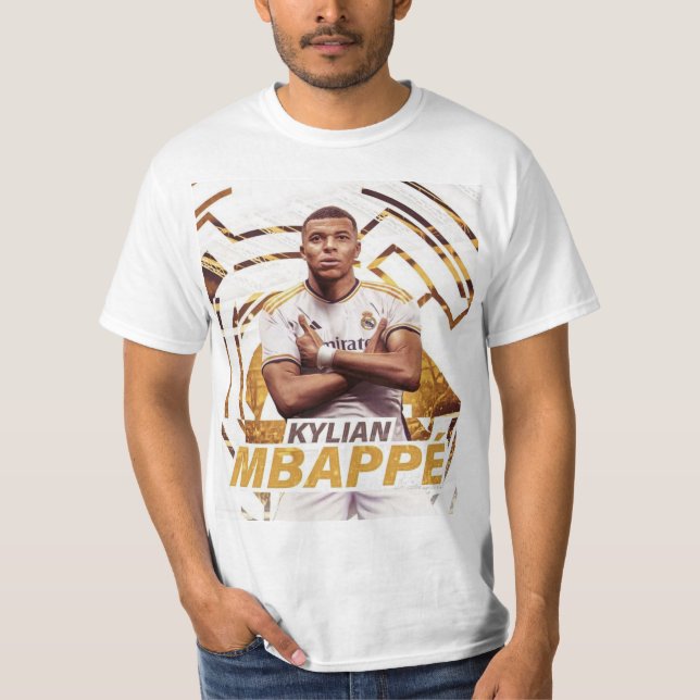 Camiseta Jugador Kylian Mbappe Real Madrid (Anverso)
