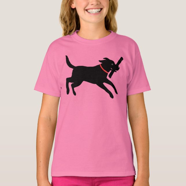 Camiseta Jugador Labrador Recuperador Perro Laboratorio Neg (Anverso)