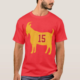 Camiseta Jugador Mahomes Goat 15Regalo Perfecto Para Los Fa