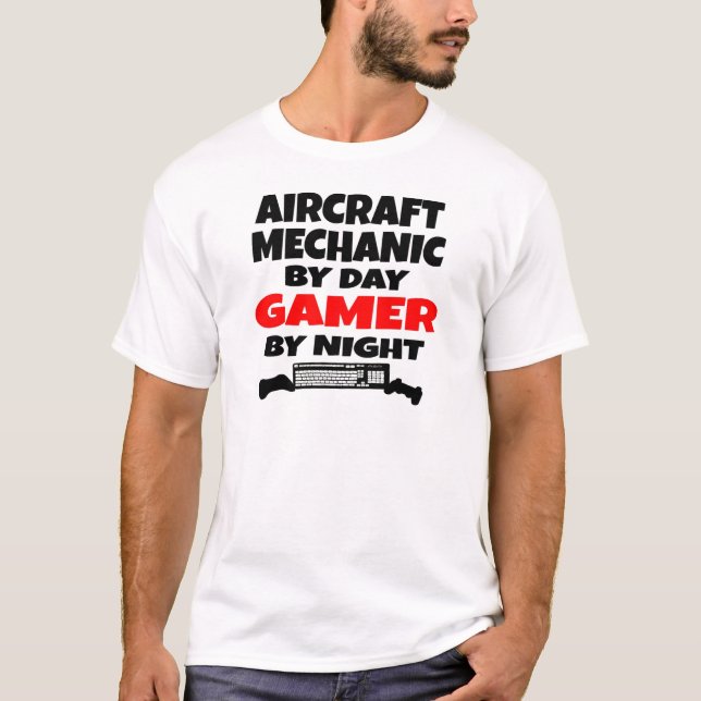 Camiseta Jugador mecánico de aeronaves (Anverso)